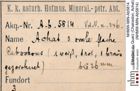 Etiketten zu Quarz (Chalcedon, Achat) (NHMW-MIN-Ab5814)